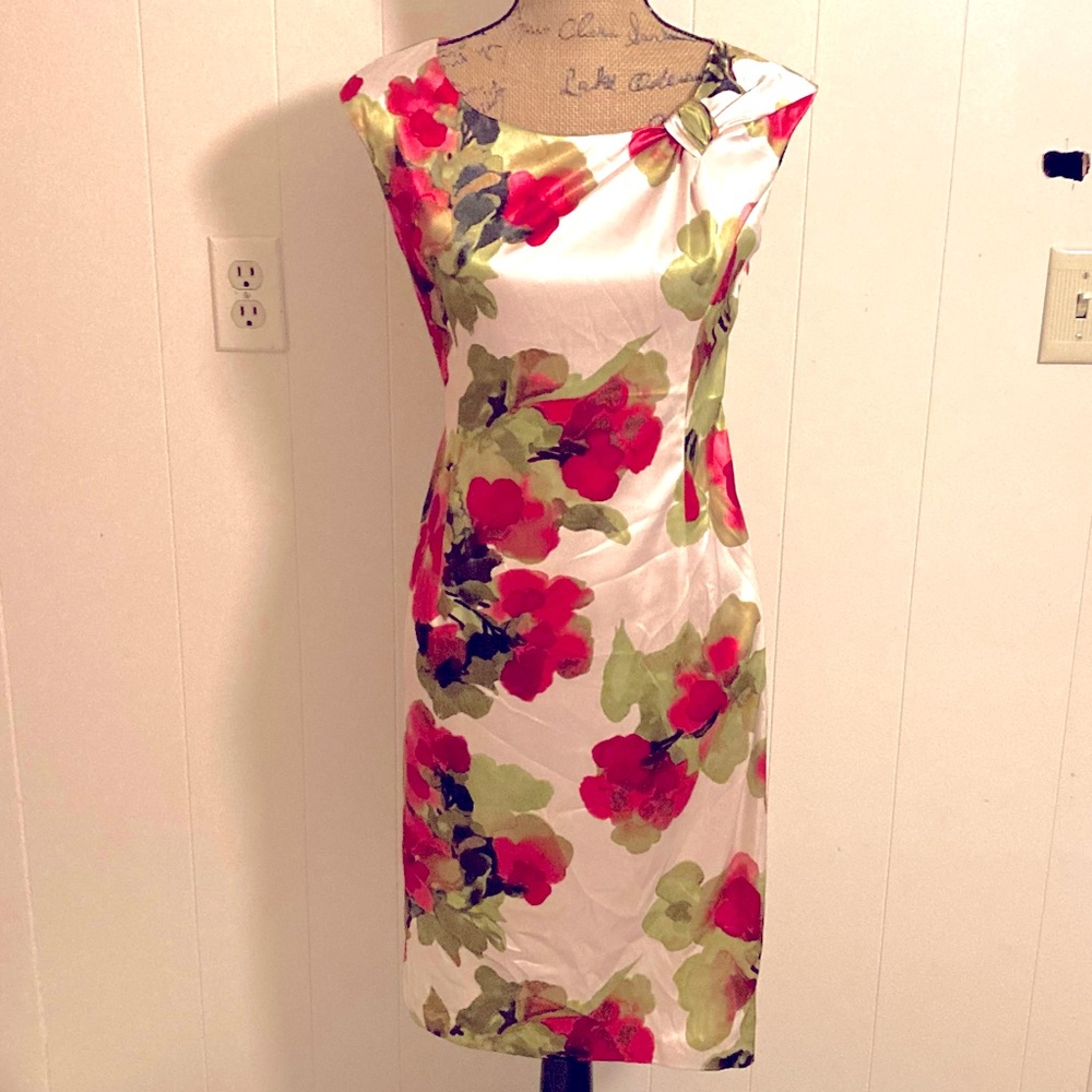 New York & Company Sleeveless Floral Dress